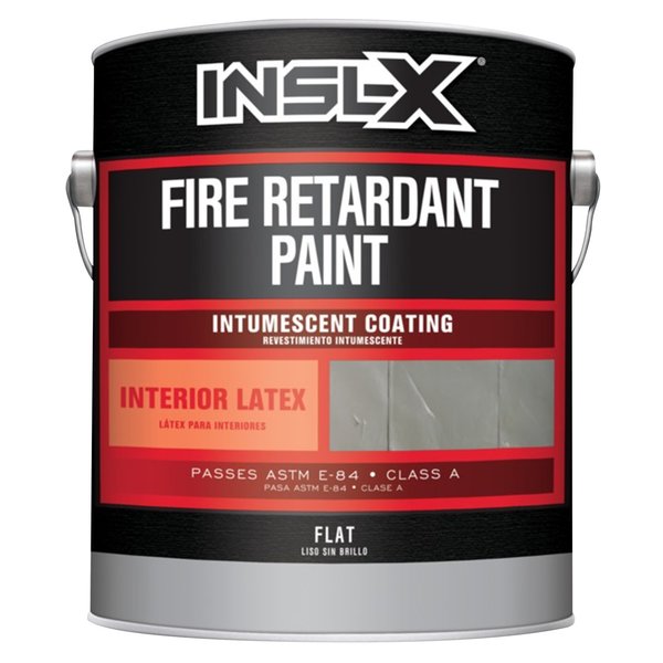 Insl-X By Benjamin Moore Insl-X White Flat Acrylic Fire Retardant Paint 1 gal FR210099-01